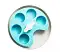 PetDreamHouse PetDreamHouse SPIN Interactive Feeder Palette Blue Medium Интерактивная система кормления СПИН - Палитра, синяя